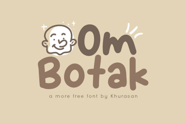 Free Om Botak Display Font