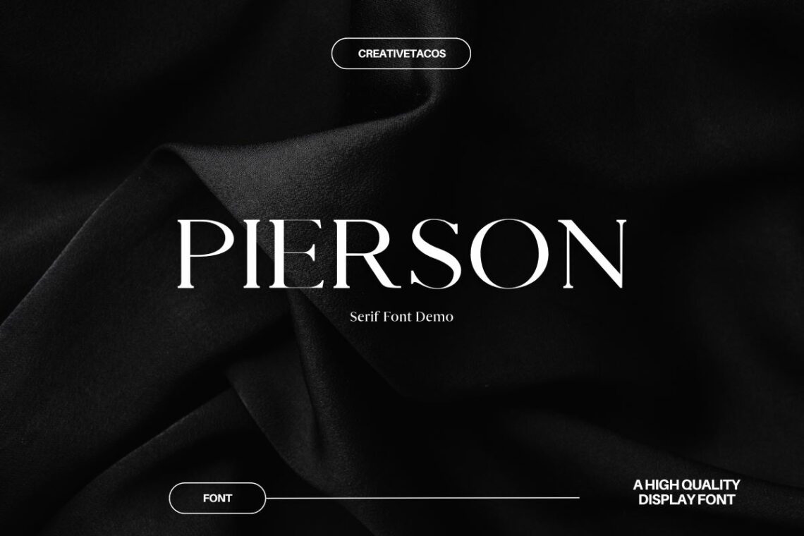 Pierson Serif Font Free Download