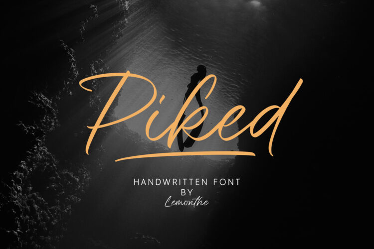 Free Piked Handwritten Font