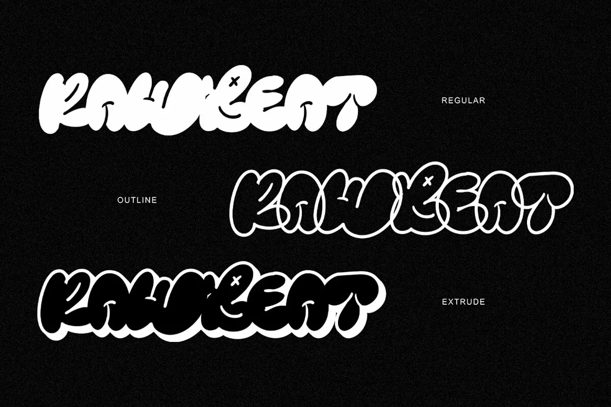Rawbeat Display Font Preview 6