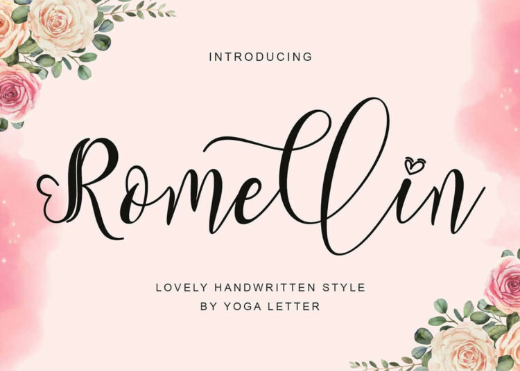 Romellin Handwritten Font