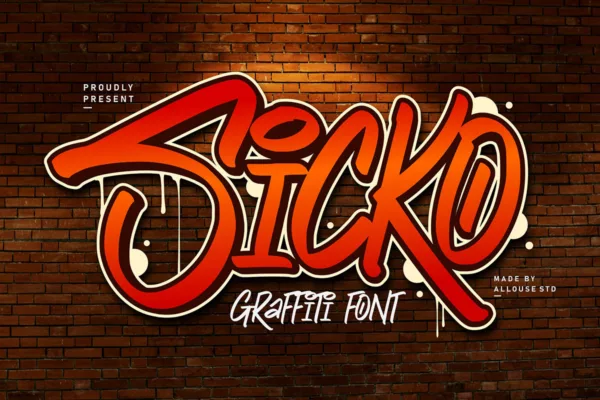 Free Sicko Graffiti Font