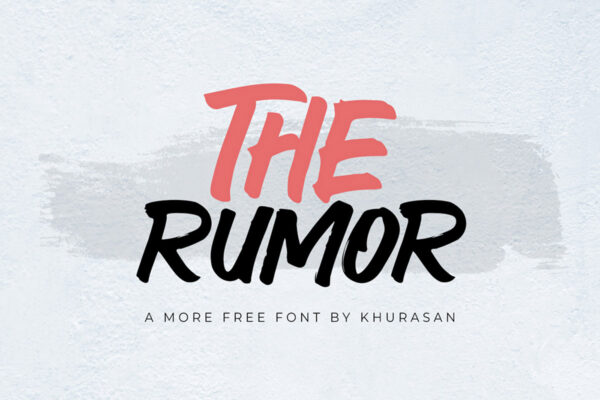 Free The Rumor Brush Font