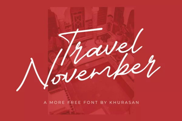 Free Travel November Calligraphy Font