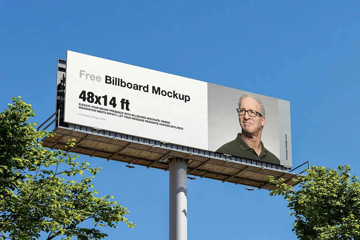 Wide Billboard Mockup