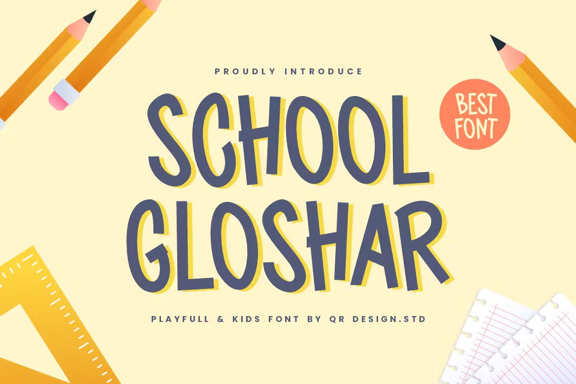 School Gloshar Font