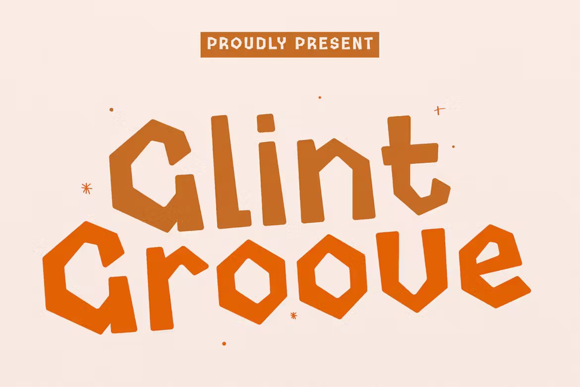 Glint Groove - Construction Typeface