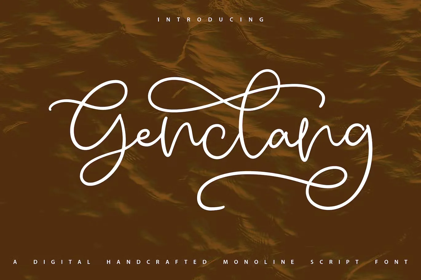 Genclang | Handcrafted Monoline Script Font
