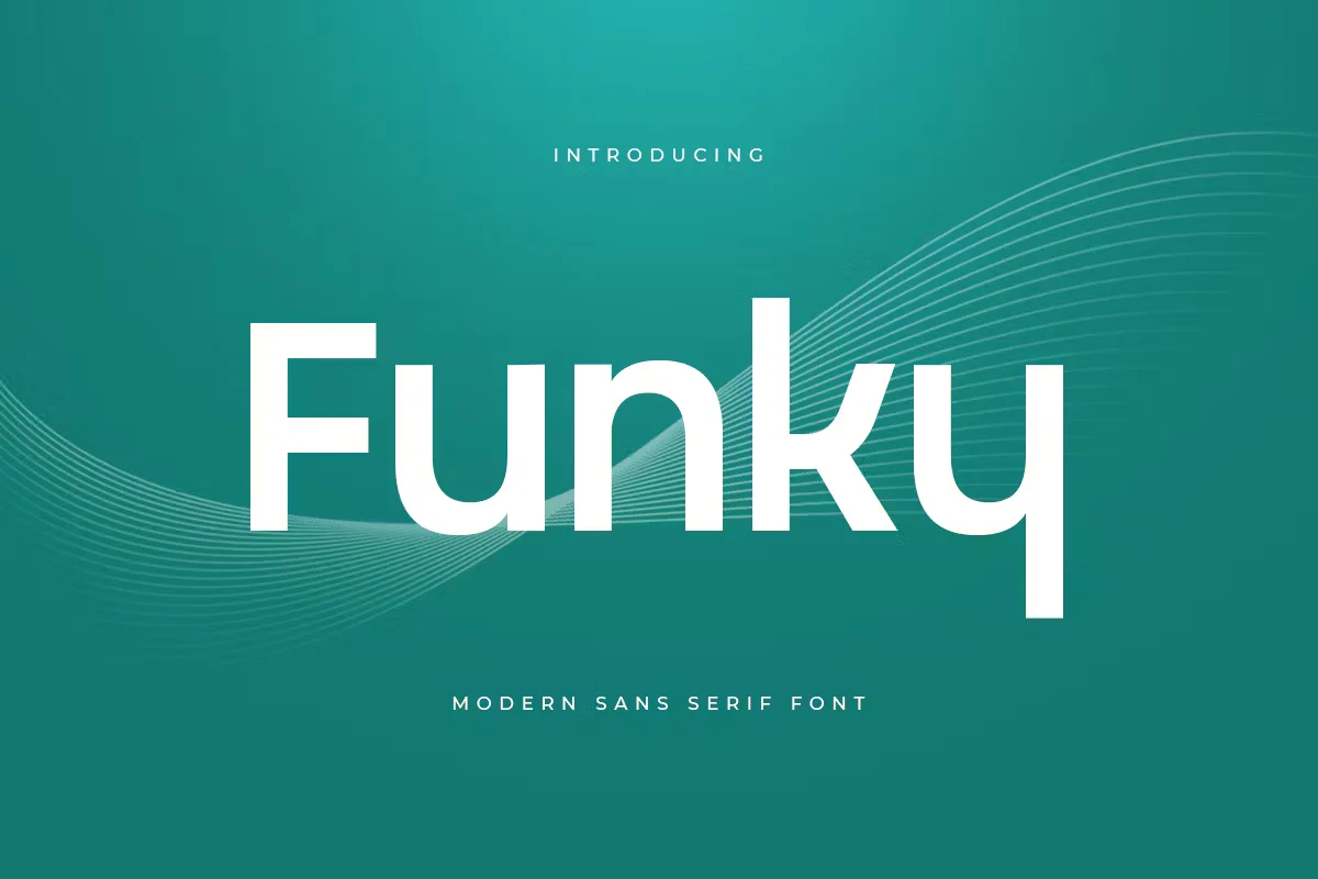 Funky - Modern Sans Serif Font