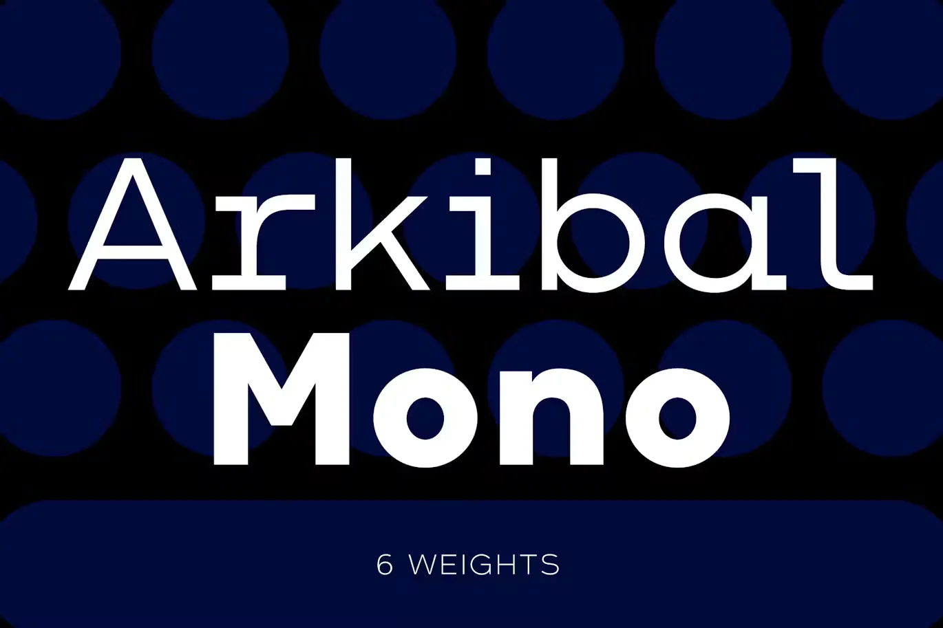 Arkibal Mono Coding Font