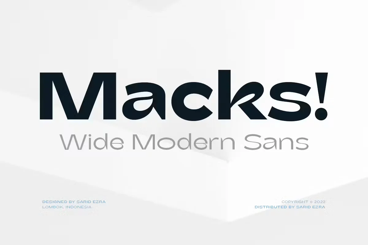 Macks - Wide Modern Sans
