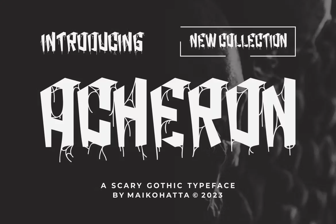 ACHERON FONT - Scary Gothic Typeface