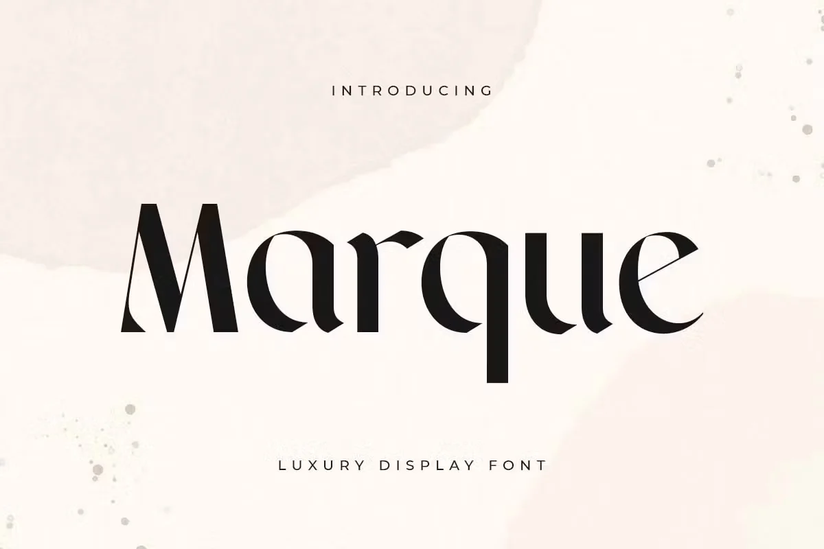 Marque - Luxury Display Font