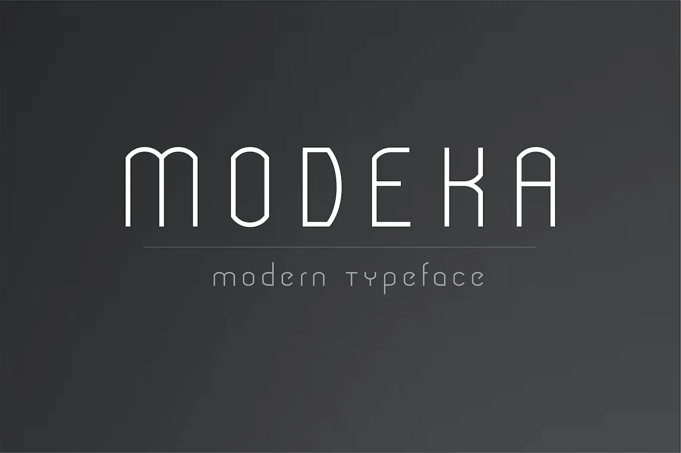 Modeka - Modern Font
