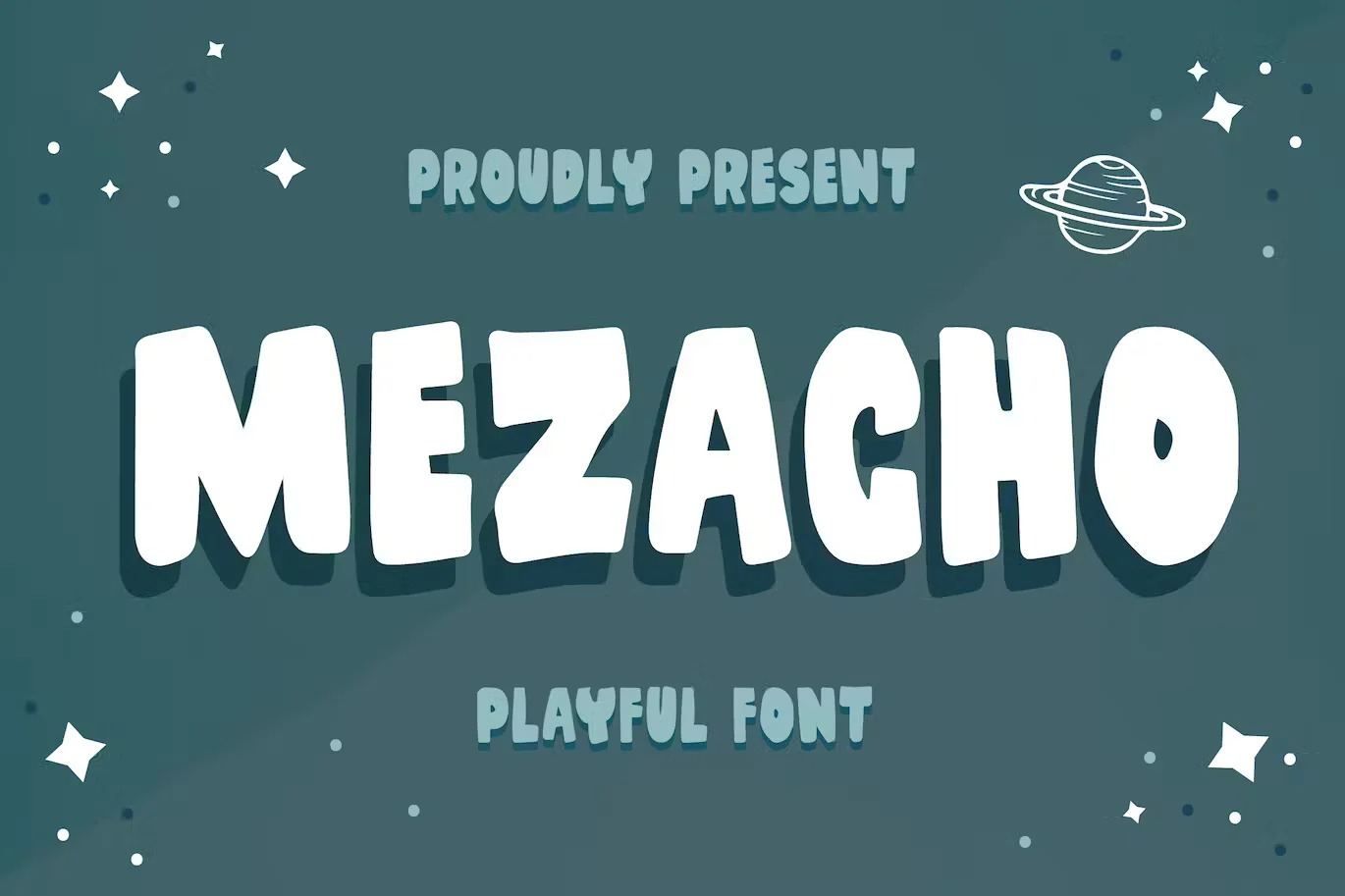 Mezacho - A Bold Playful Handmade Font