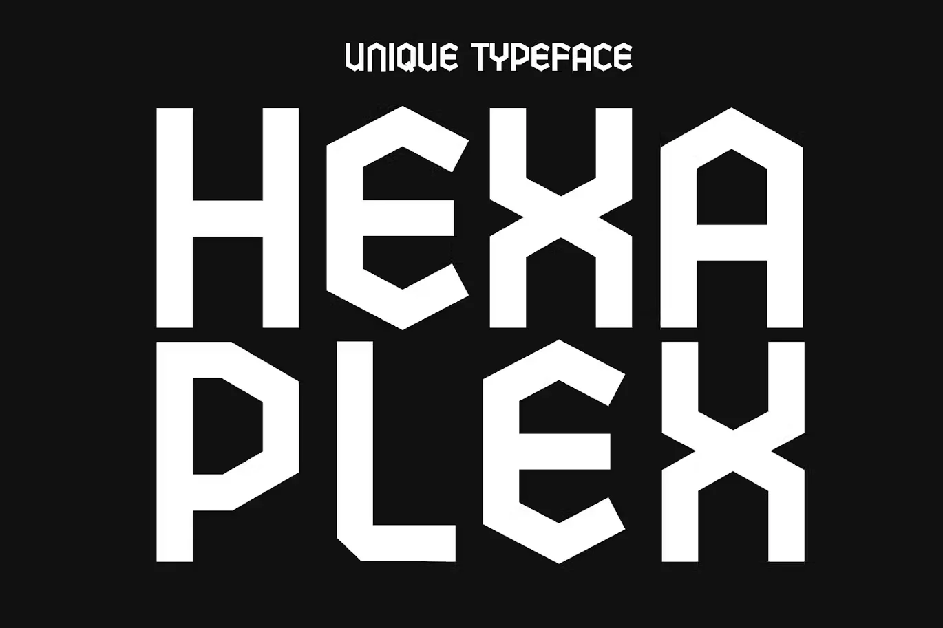 Hexaplex - Geometric Typeface