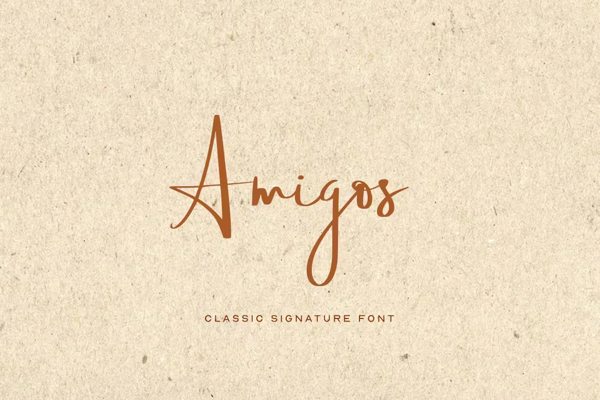Amigos - Handmade Signature / Luxury / Script Font