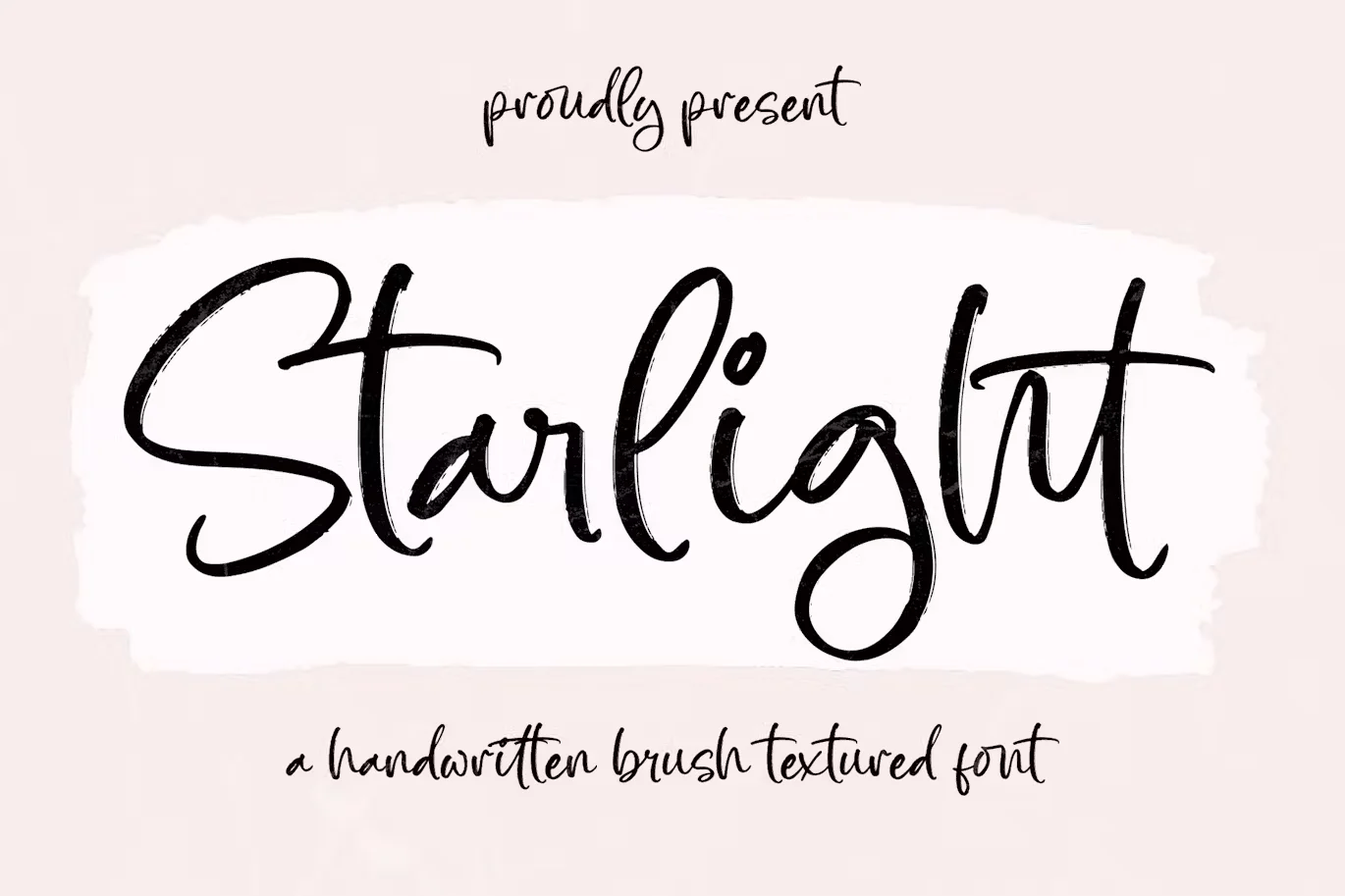 Starlight Brush Textured Font