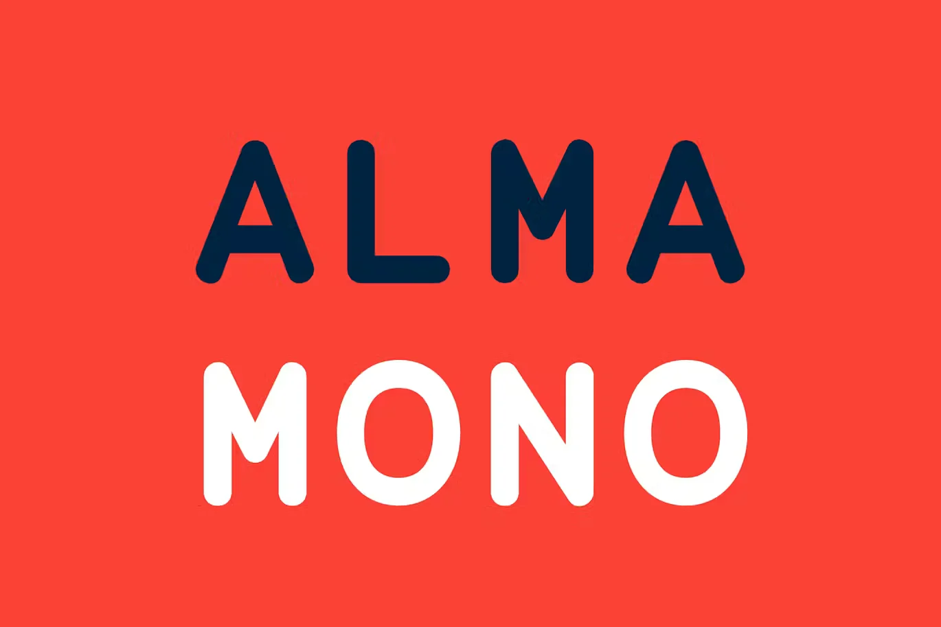 Alma Mono Coding Font