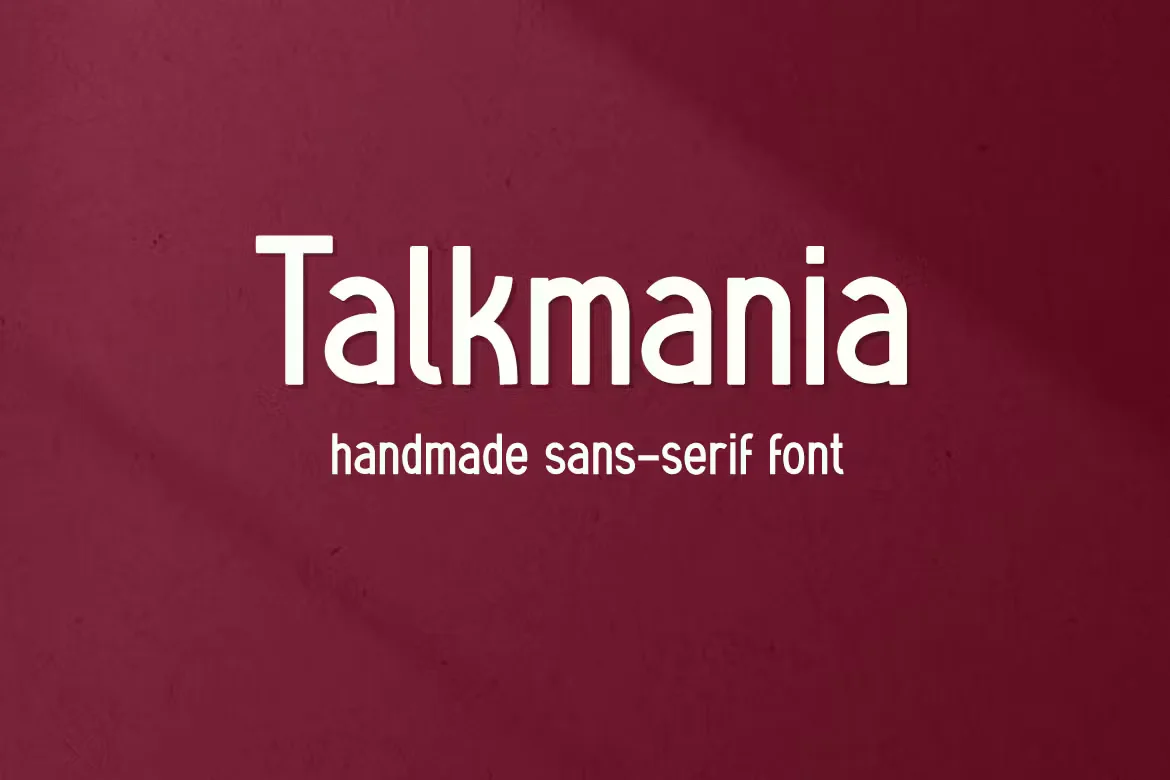 Talkmania - Handmade sans serif font
