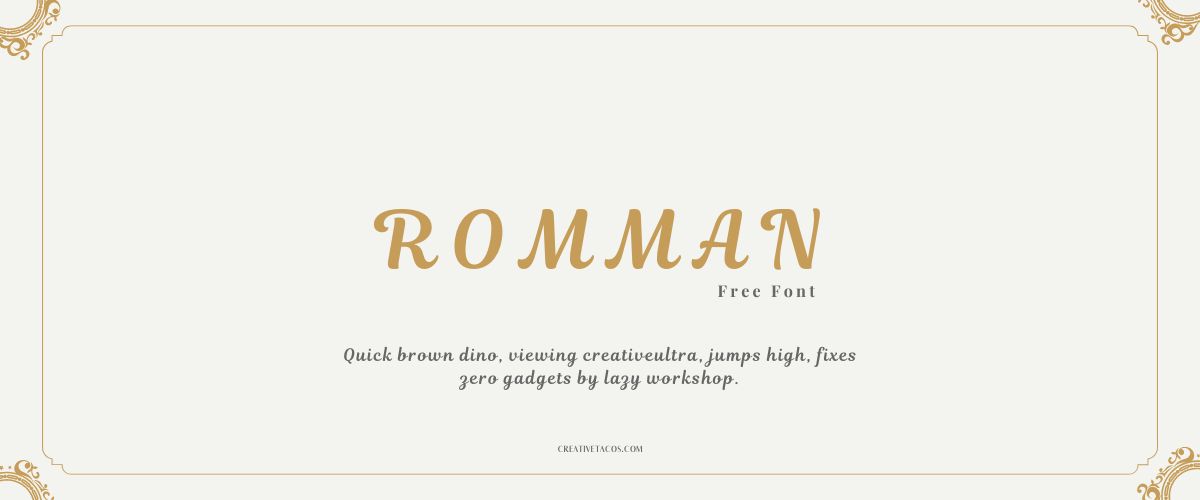 Romman Font
