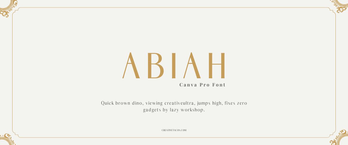 Abiah Font