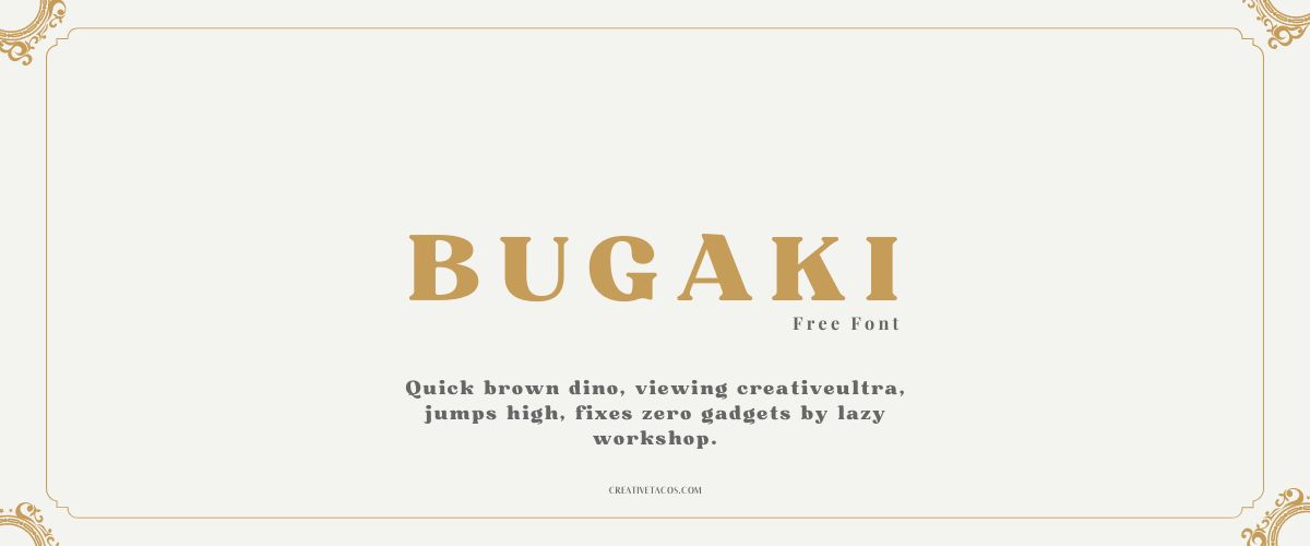 Bugaki Font