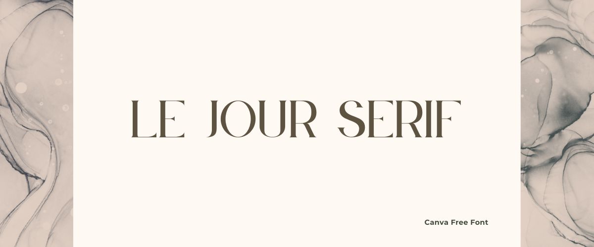 Illustration of Le Jour Serif