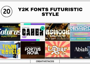 20 Y2k Fonts Futuristic Style