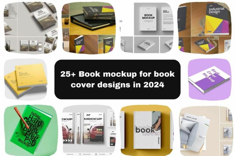 25+ Book mockup for book cover designs in 2024
