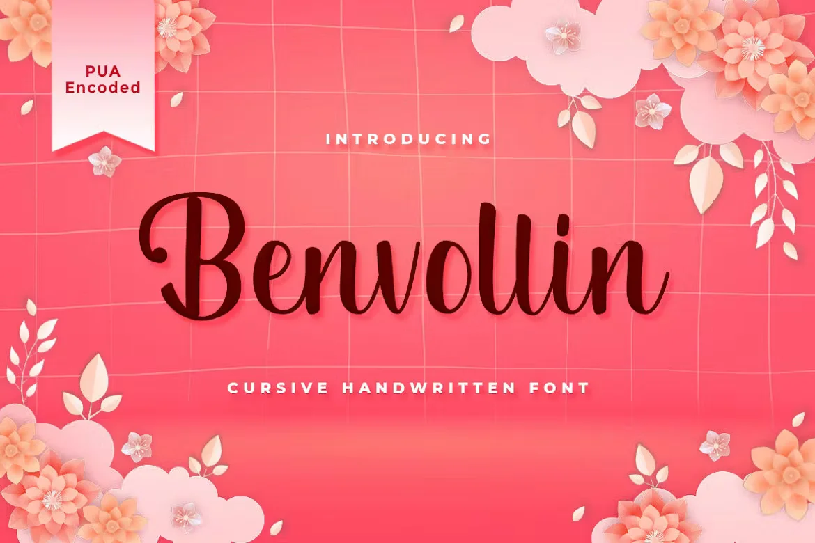 Benvollin - Cursive Handwritten Font