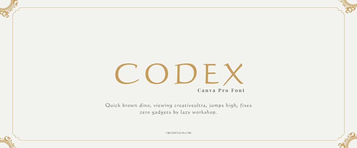 Codex Font