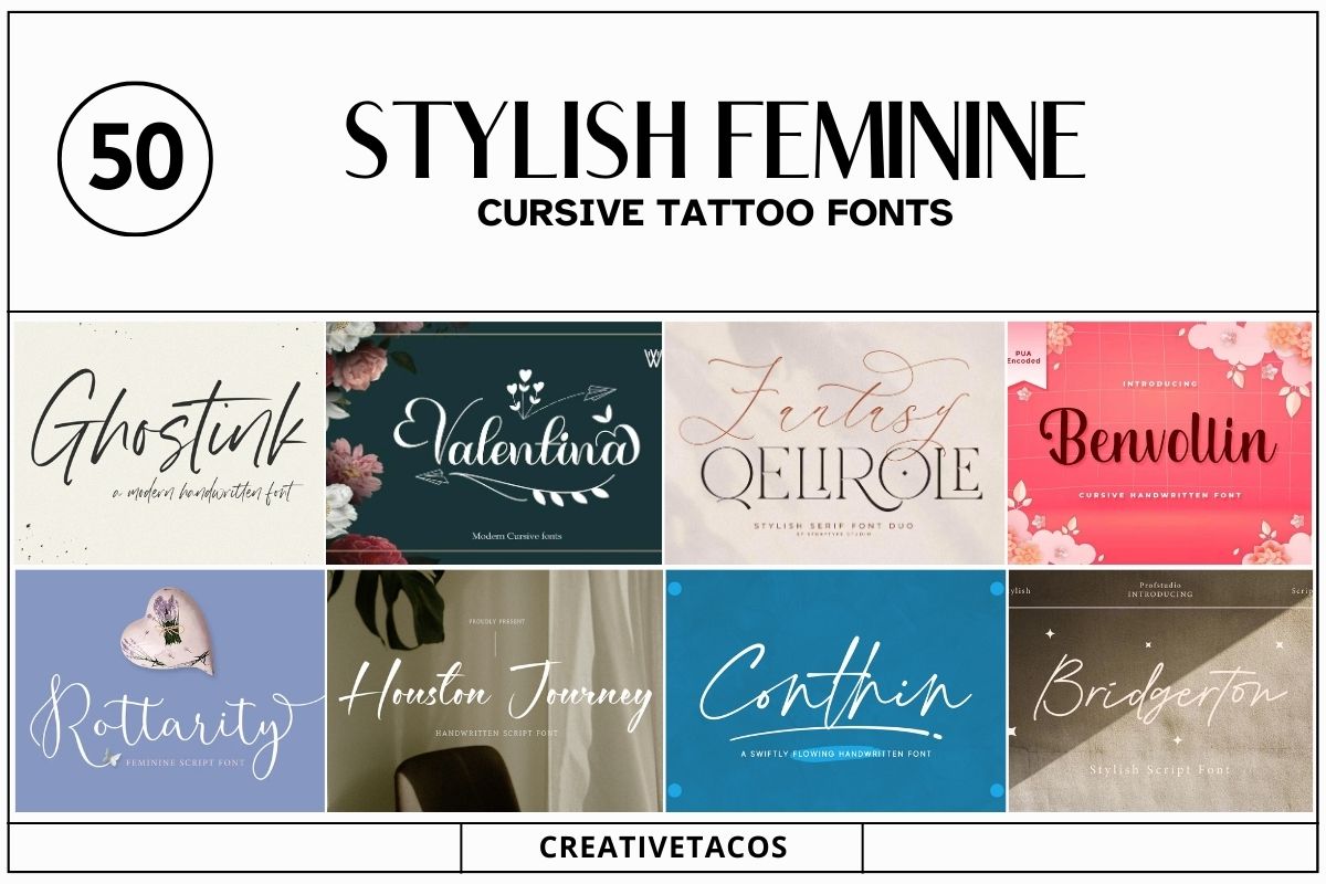 16 Best Tattoo Fonts for Stunning & Exclusive Ink (2024) | Fotor