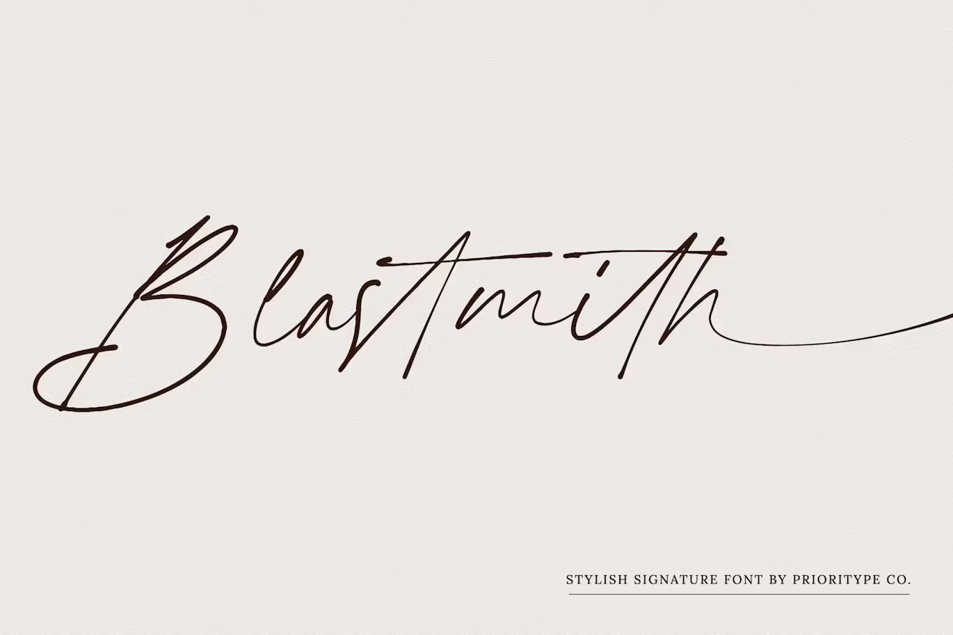 Blastmith - Stylish Signature Font
