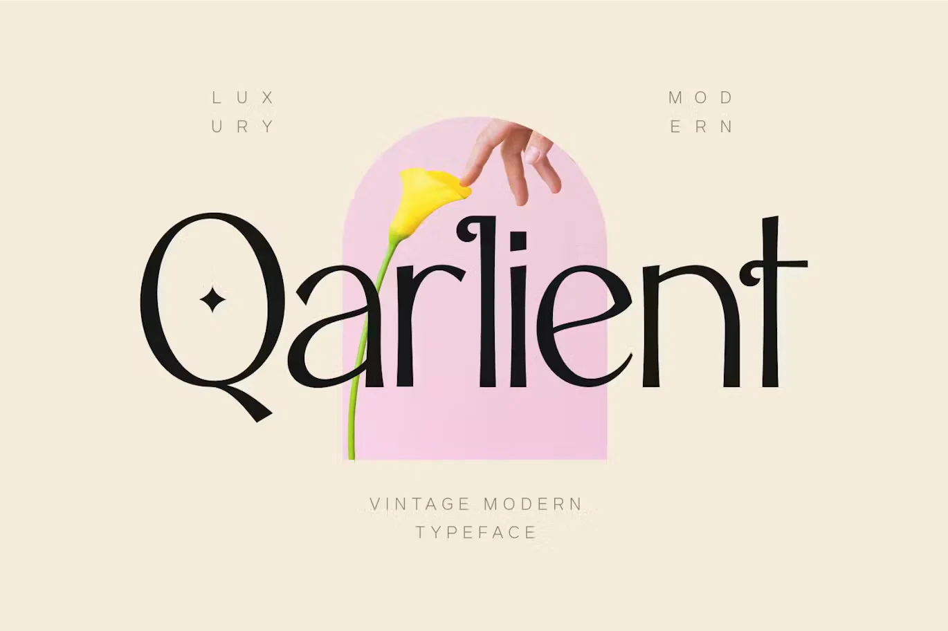 Qarlient - Luxury Display Font