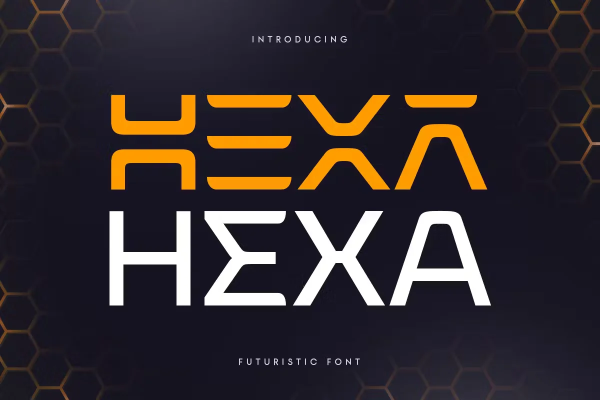Hexa - Futuristic Font