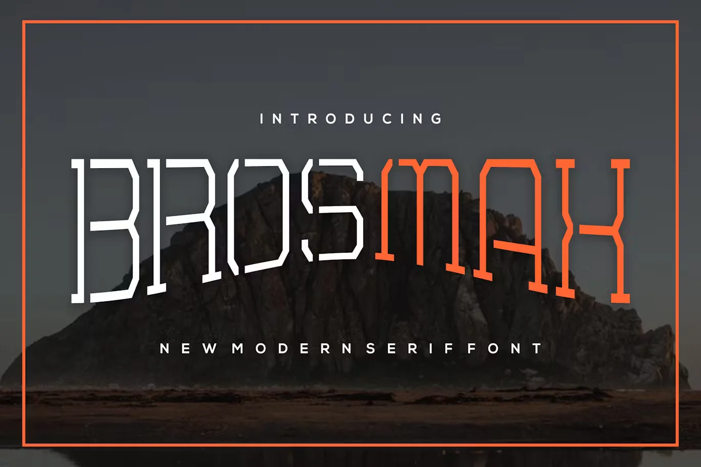Brosmax - futuristic font