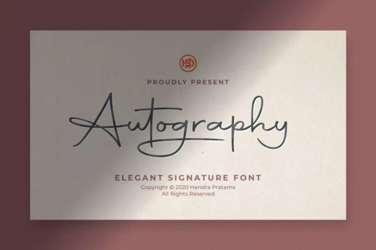 Autography Signature Font Feature image
