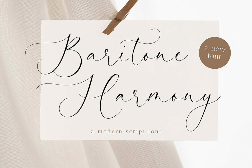 Baritone Harmony Handwritten Font 1068x712 1