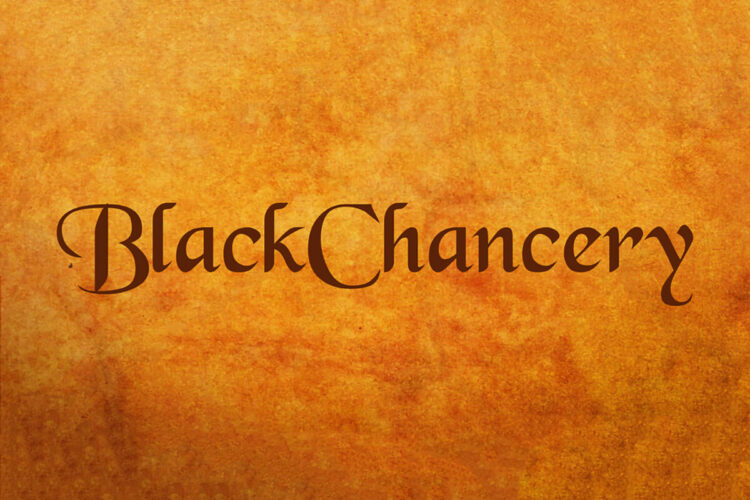 Black Chancery Font Feature Image