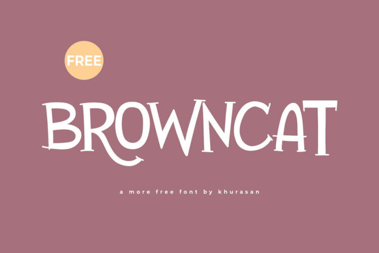 Browncat Display Font
