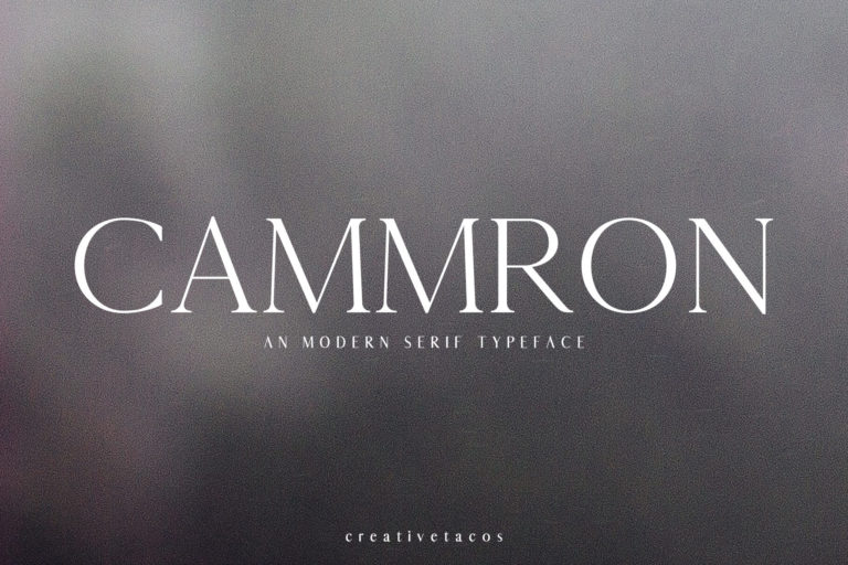 Cammron Serif Font