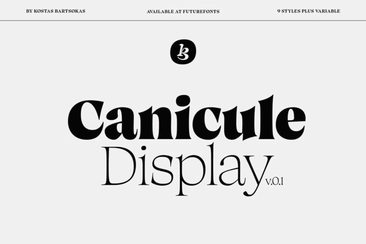 Canicule Display Font