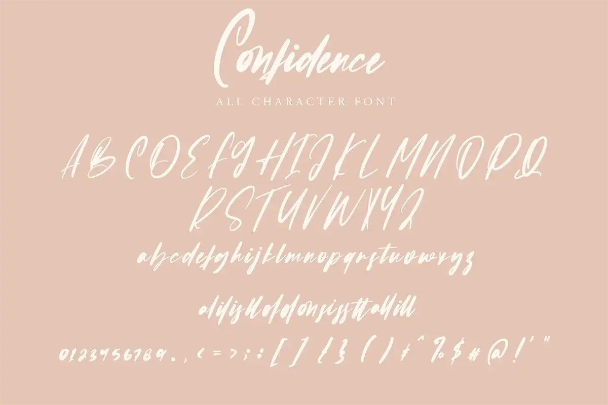 Confidence Font Preview 5
