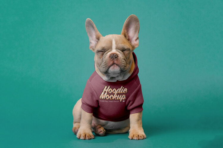 Dog Hoodie Mockup Feature Image