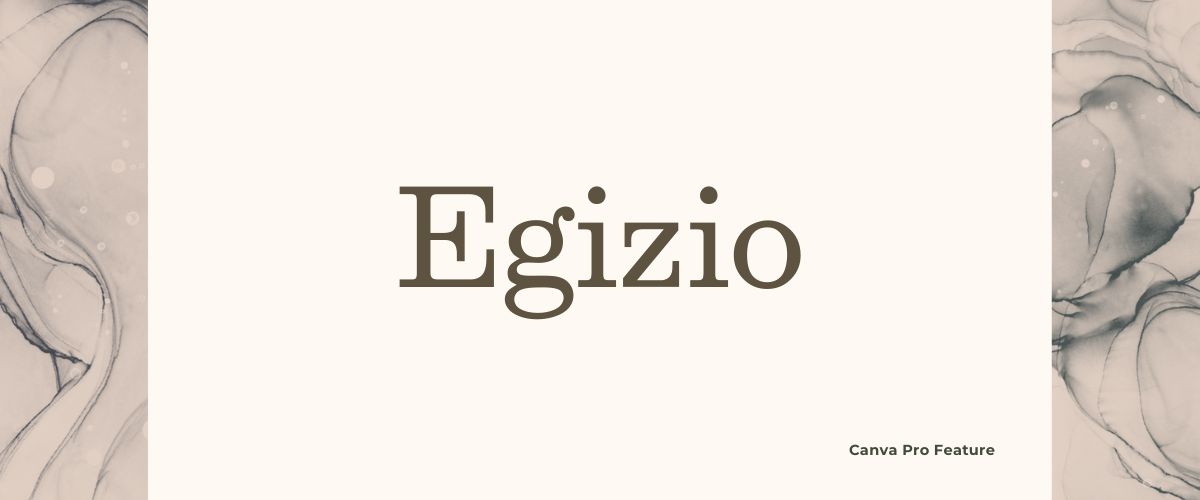 Illustration of Egizio Serif Font