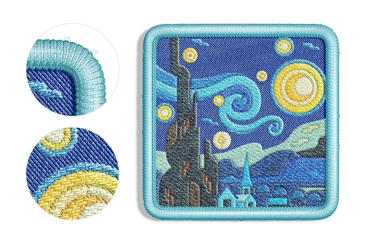 Embroidery Patch Mockup Preview 4