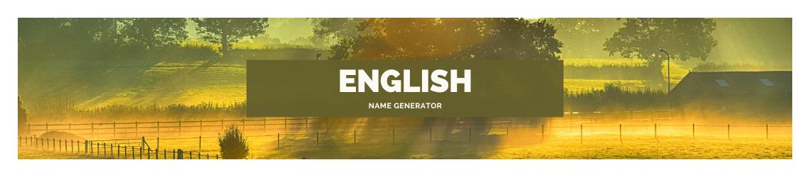 English Name Generator
