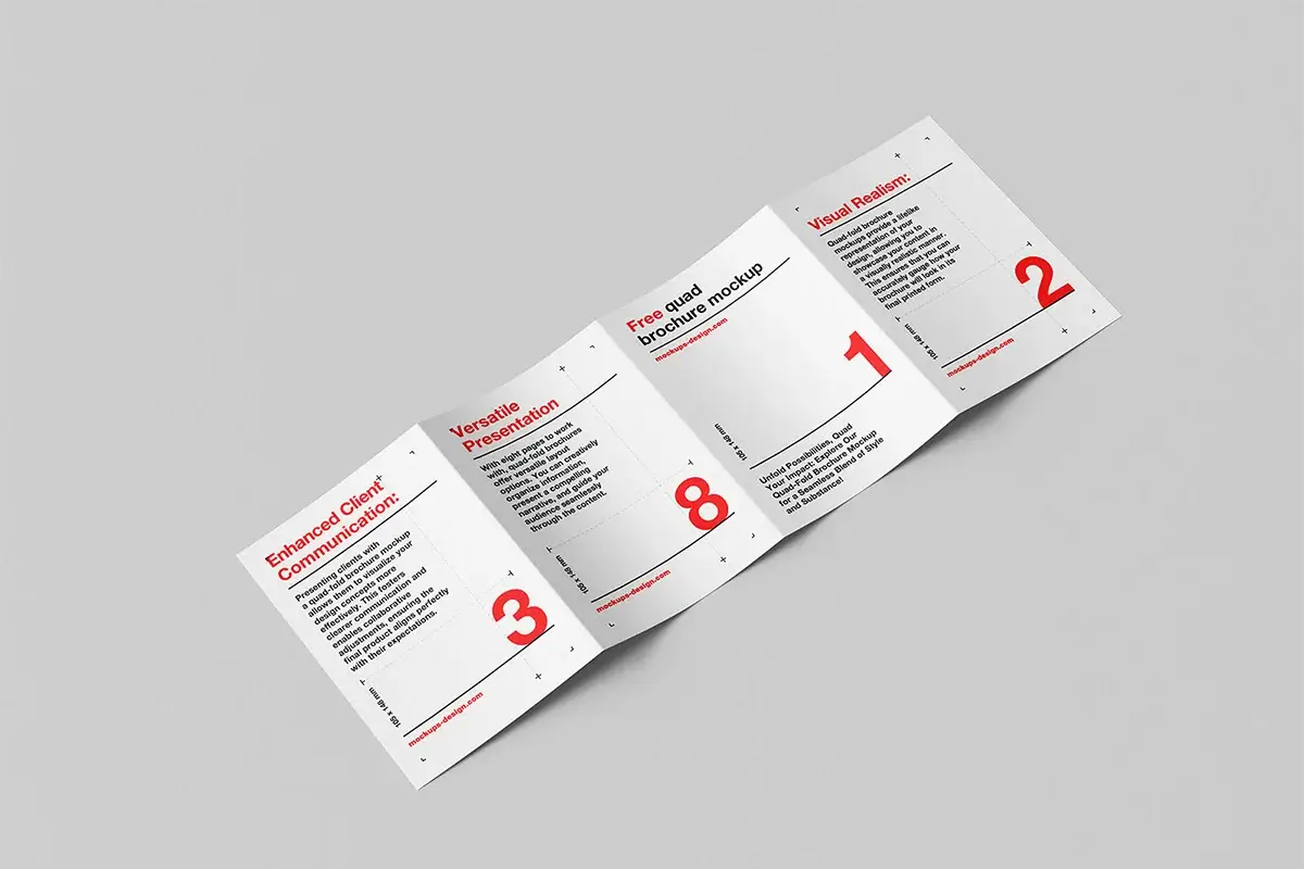 Four Fold Brochure Mockup Preview 1