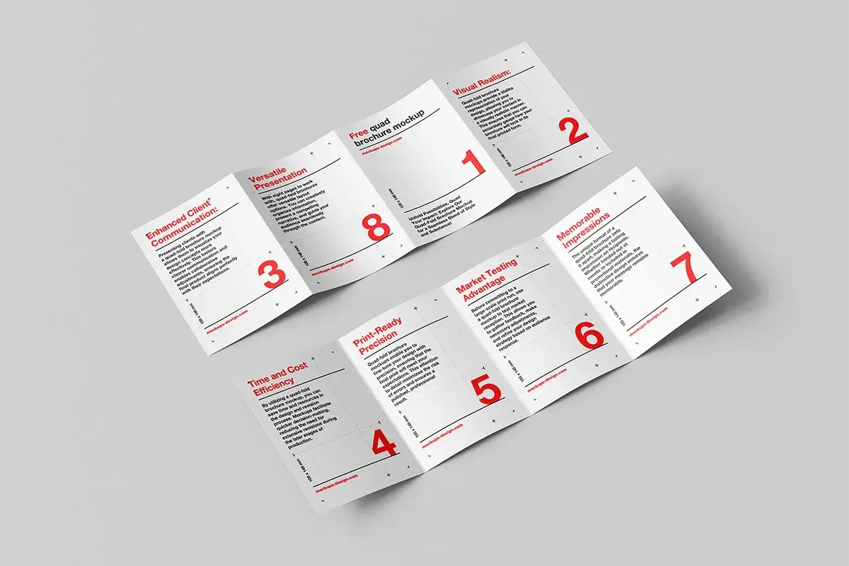 Four Fold Brochure Mockup Preview 2